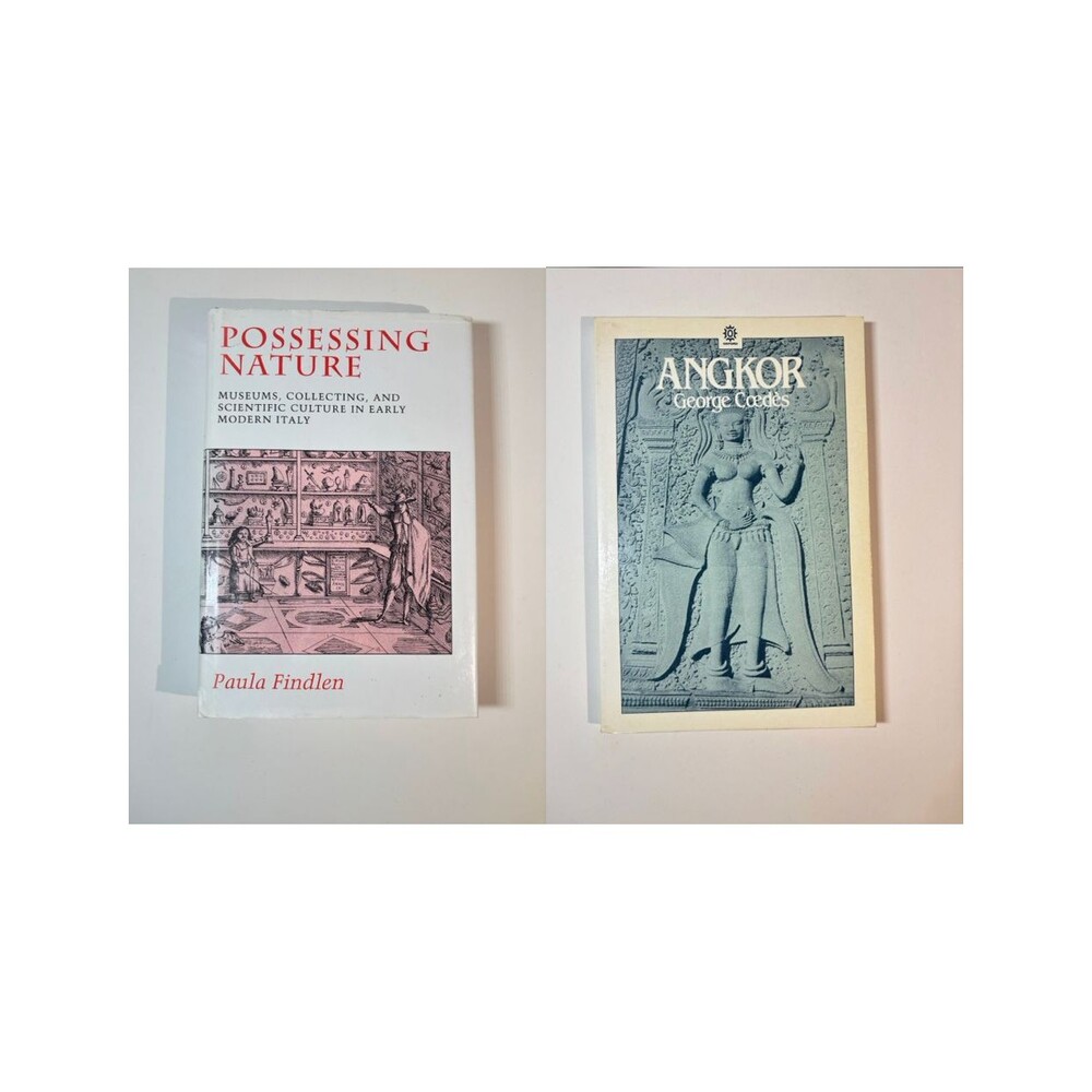 Lot of 2 Books: Angkor by Cœdès, Possessing Nature by Findlen ACCEPTABLE